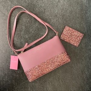 KATE SPADE NWT Crossbody and Card Holder Pink